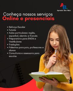 Aulas particulares e de reforço escolar em São Paulo