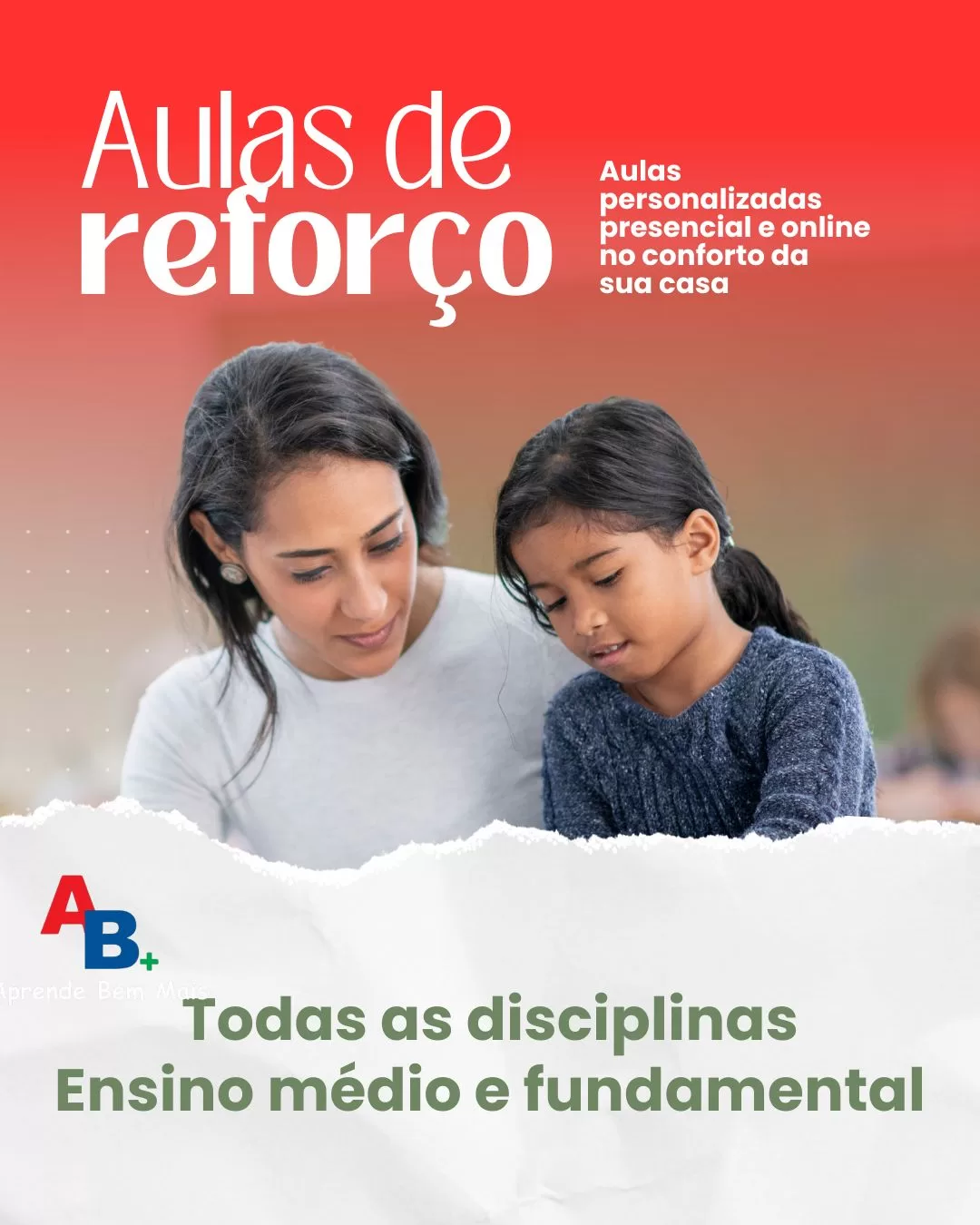 Aulas de Reforço Escolar Todas as disciplinas
